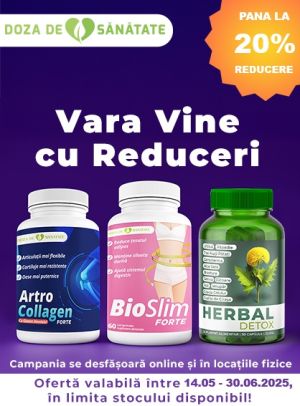 Doza de sanatate Pana la 20% Reducere Mai-Iunie