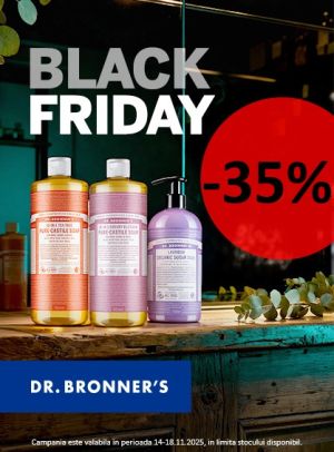 Dr. Bronner 35% Reducere Black Friday 2025