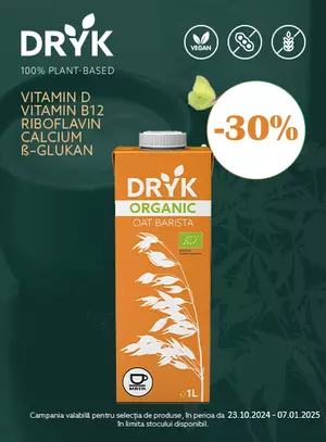 Dryk 30% Reducere Octombrie-Ianuarie