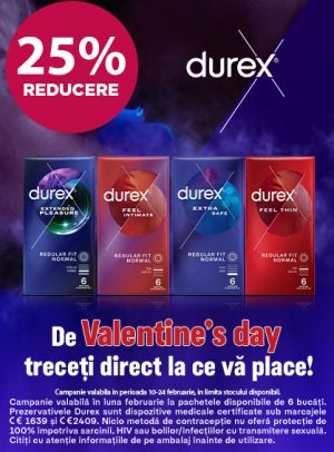 Durex 25% Reducere Valentines Day