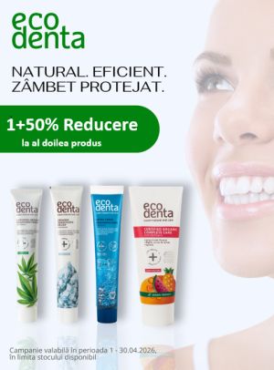 Ecodenta 1+50% Reducere la al 2-lea Aprilie
