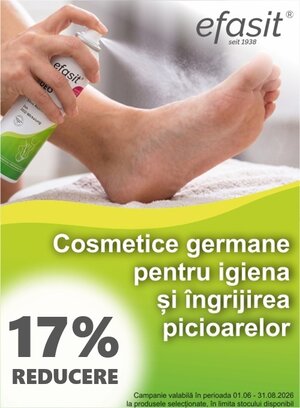 Efasit 17% Reducere Iunie-August