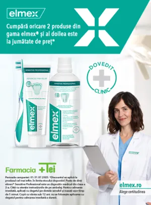 Elmex 1+50% Reducere la al 2-lea Iulie