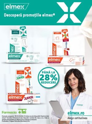 Elmex Pana la 28% Reducere Aprilie