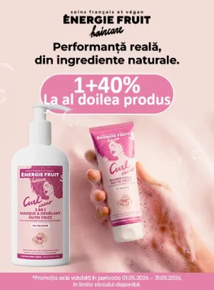 Energie Fruit 1+40% Reducere la al doilea Mai