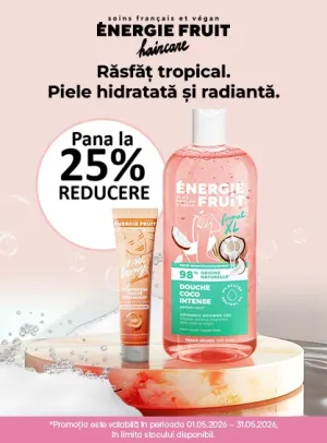 Energie Fruit Pana la 25% Reducere Mai