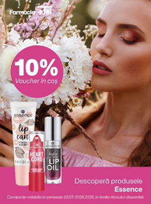 Essence 10% Voucher in cos Iulie-August