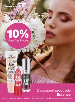 Essence 10% Voucher in cos Iulie-August