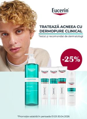 Eucerin Dermo-Pure 25% Reducere Martie-Aprilie