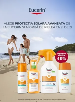 Eucerin Sun Pana La 40% Reducere Mai-August