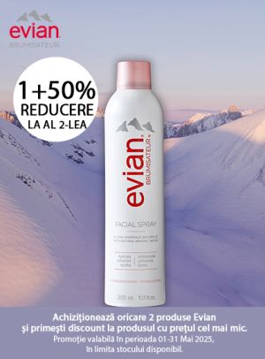 Evian 1+50% Reducere la al 2-lea Mai