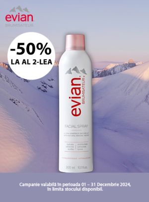 Evian 1+50% Reducere la al doilea Decembrie