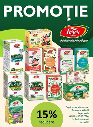 Fares 15% Reducere Iunie