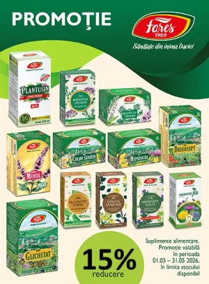 Fares 15% Reducere Mai