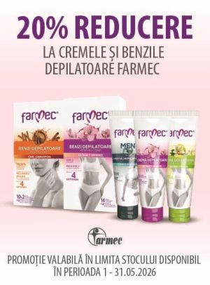 Farmec Depilatoare 20% Reducere Mai