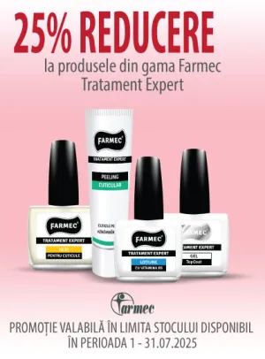 Farmec Expert 25% Reducere Iulie