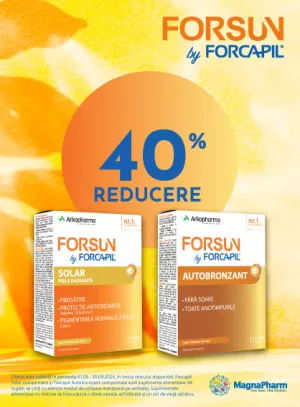 Forcapil Forsun 40% Reducere Mai-Septembrie