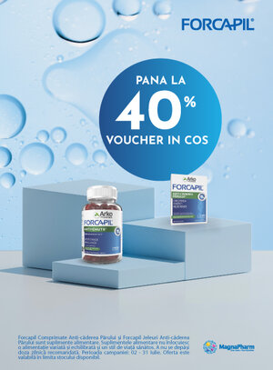 Forcapil Pana la 40% Voucher in cos Iulie