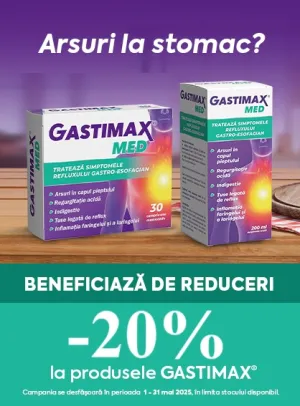 Gastimax 20% Reducere Mai
