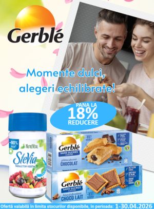 Gerble Pana la 18% Reducere Aprilie