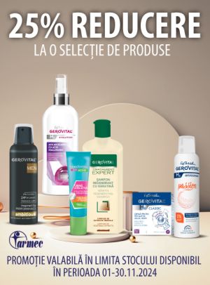 Gerovital 25% Reducere Noiembrie 