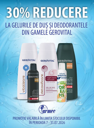 Gerovital 30% Reducere Iulie