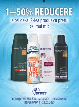 Gerovital 50% Reducere la al 2-lea  Iulie