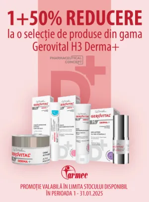 Gerovital GH3 Derma 1 + 50% Reducere la al 2-lea Ianuarie 