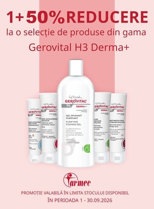 Gerovital H3 Derma+ 1+50% Reducere la al 2-lea Septembrie
