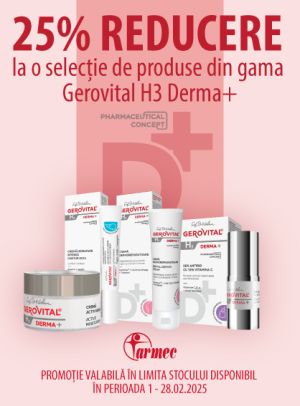 Gerovital GH3 Derma+ 25% Reducere Februarie 