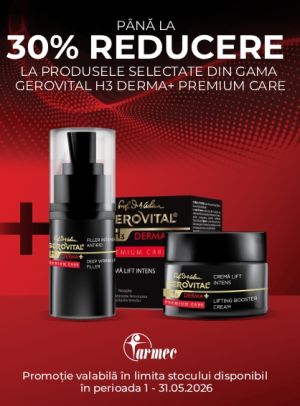 Gerovital H3 Derma+ Premium Care Pana la 30% Reducere Mai