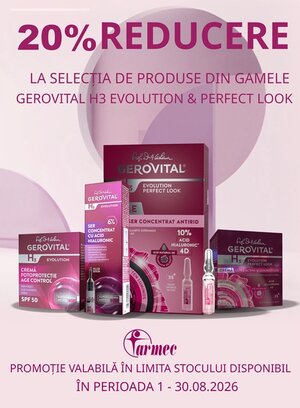 Gerovital H3 Evolution 20% Reducere Septembrie