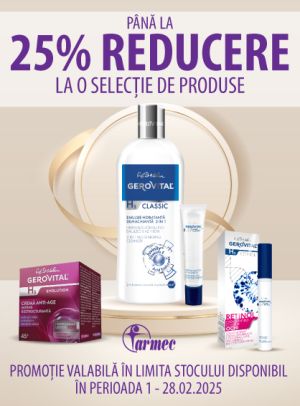 Gerovital H3 Pana La 25% Reducere Februarie