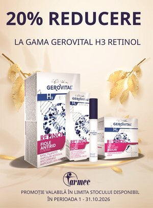 Gerovital H3 Retinol 20% Reducere Octombrie