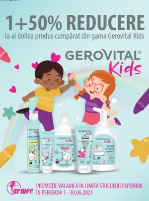 Gerovital Kids 1+50% Reducere la al 2-lea Iunie