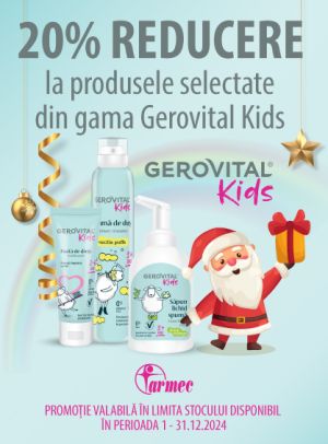 Gerovital Kids 20% Reducere Decembrie