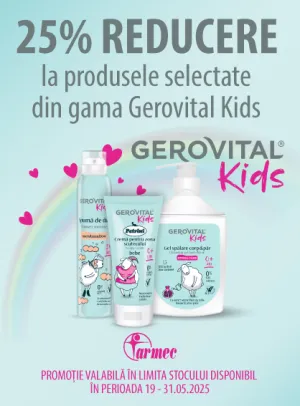 Gerovital Kids 25% Reducere Mai Ziua Copilului
