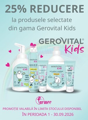 Gerovital Kids 25% Reducere Septembrie
