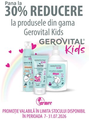 Gerovital Kids Pana la 30% Reducere Iulie