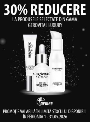 Gerovital Luxury 30% Reducere Mai