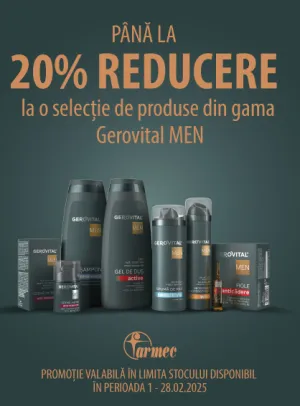 Gerovital Men 20% Reducere Februarie 