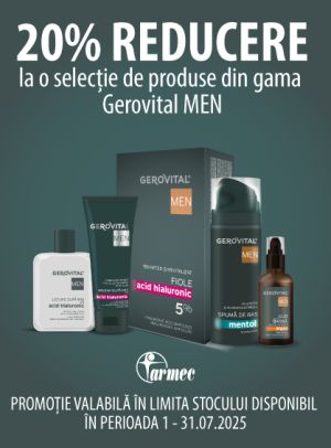 Gerovital Men 20% Reducere Iulie