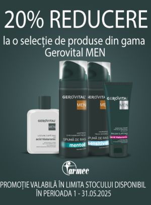 Gerovital Men 20% Reducere Mai