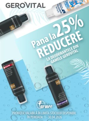 Gerovital Men Pana La 25% Reducere Aprilie