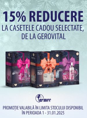 Gerovital Pachete 15% Reducere Ianuarie 