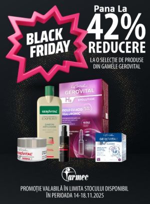 Gerovital Pana la 42% Reducere Black Friday 2025