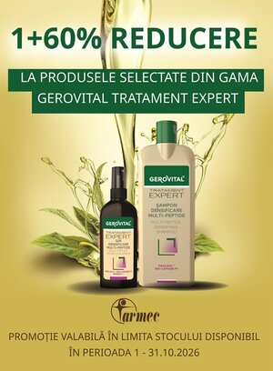 Gerovital Tratament Expert 1+60% Reducere la al 2-lea Octombrie