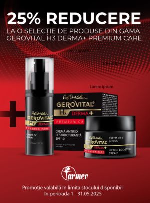 GH3 Derma+ Premium Care 25% Reducere Mai