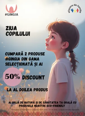 Gingia 1+50% Reducere La Al Doilea Ziua Copilului