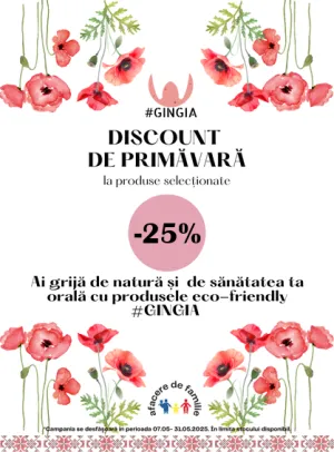 Gingia 25% Reducere Mai